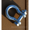 5/8 inch Rigging hardware bow shackle with safety bolt